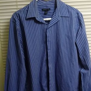 Van heusen blue and white Dress Shirt